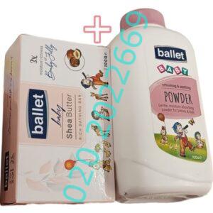 Ballet SHEA BUTTER Baby Jelly SOAP + REFRESHING SOOTHING Baby POWDER