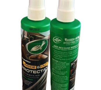 INSIDE & OUT Protectant Quick & Easy PREVENTS FADING CRACKING & DRYING Superiour Shine All Surfaces