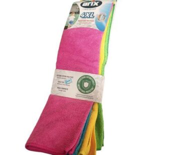 Arix 4 Set Extra Large Cleaning Antibacterial Protection Microfibre Cloth