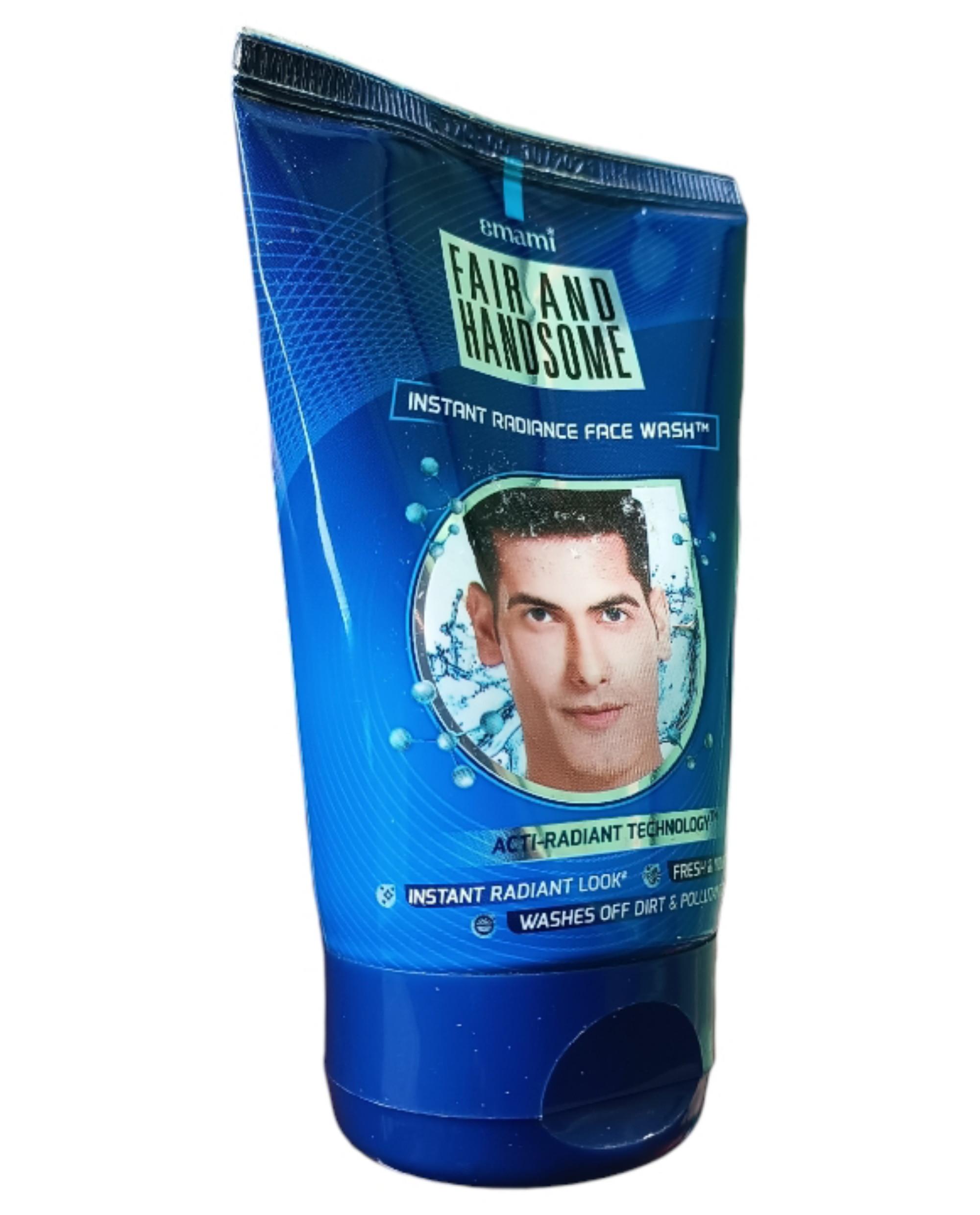 Emami Fair And Handsome Instant Radiance Face Wash Fresh Look Washes Off Dirt &Amp; Pollutants Emami Fair And Handsome Instant Radiance Face Wash Fresh Look Washes Off Dirt &Amp; Pollutants