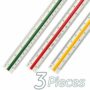 3 Pieces 3-Sided Scaling Ruler 3 Pieces