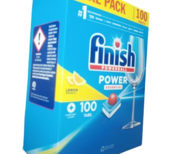 Finish Powerball POWER ESSENTIAL LEMON SPARKLE DISHWASHING AID Dishwasher Safe XXXL Pack