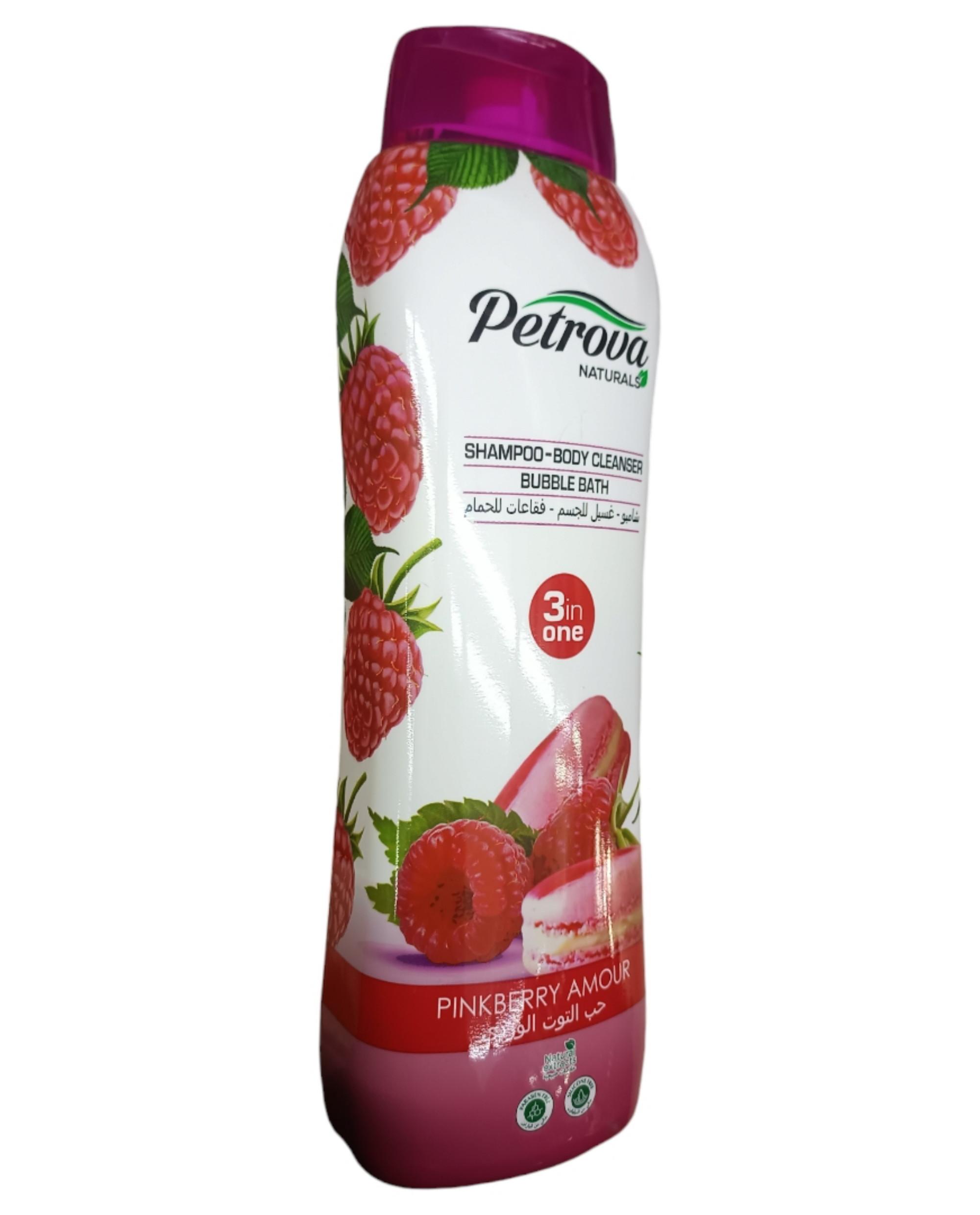 Petrova Naturals Pinkberry Amour 3 In One Shampoo Body Cleanser Bubble Bath Petrova Naturals Pinkberry Amour 3 In One Shampoo Body Cleanser Bubble Bath