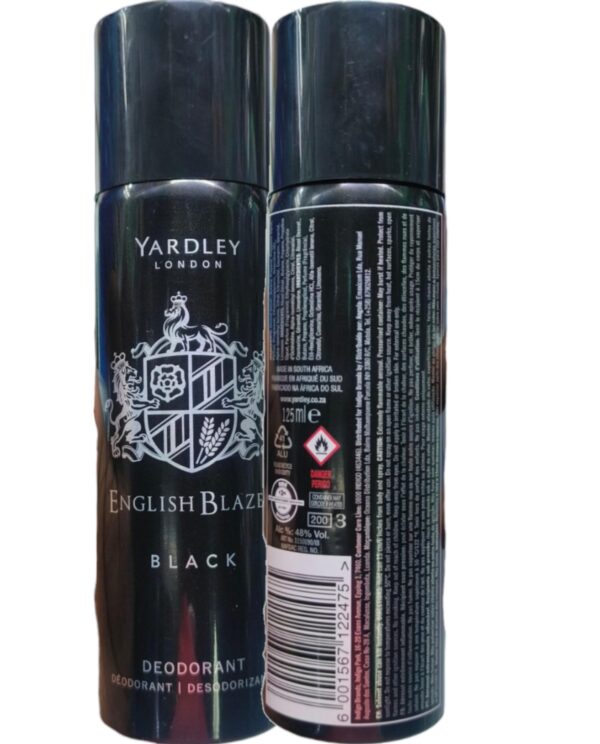 Yardley London English Blazer Deodorant Black